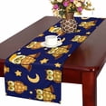 thumbnail image 1 of MKHERT Cute Owl Table Runner, Moon Star Table Cloth Runner for Wedding Party Banquet Decoration 14x72 inch, 1 of 2