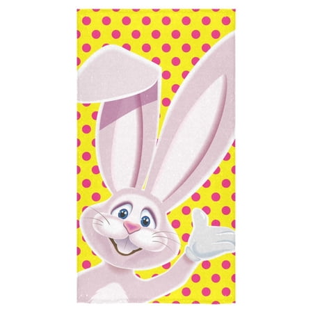 MKHERT Cute Pink Easter Bunny Bath Towel Hand Towel Shower Towel Washcloth 30x56 inch
