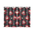 thumbnail image 1 of MKHERT Cute Pugs Dogs Window Curtains Kitchen Curtain Room Bedroom Drapes Curtains 26x39 inch, 2 Piece, 1 of 3