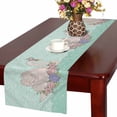 thumbnail image 1 of MKHERT Cute Swan with Crown and Flowers Fairytale Table Runner Home Decor for Home Kitchen Dining Wedding Party 16x72 Inch, 1 of 2