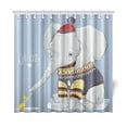 thumbnail image 1 of MKHERT Cute Winter Elephant Shower Curtain Home Decor Bathroom Shower Curtain 66x72 inch, 1 of 1