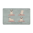 thumbnail image 1 of MKHERT Cute Yoga Pugs Set Funny Dogs Doormat Rug Home Decor Floor Mat Bath Mat 30x18 inch, 1 of 3