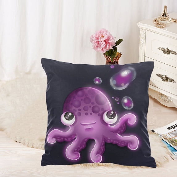 MKHERT Cute octopus Throw Pillowcase Pillow Cover Cushion Couver 18x18 inch
