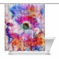 thumbnail image 1 of MKHERT Daisy Flowers in Space Galaxy Stars Waterproof Polyester Fabric Shower Curtain Bathroom Sets Home Decor 60x72 inch, 1 of 1