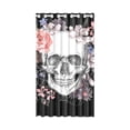 thumbnail image 1 of MKHERT Dead Skull and Flowers Window Curtain Living Room,Bedroom Window Drapes 52x84 inch, 1 of 3