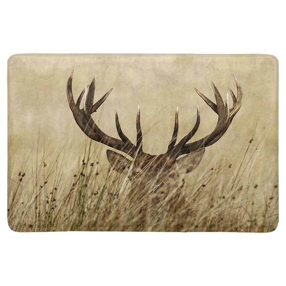 MKHERT Deer Wilderness Stag Countryside Rural Theme Doormat Rug Home Decor Floor Mat Bath Mat 23.6x15.7 inch