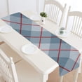 thumbnail image 1 of MKHERT Diagonal Plaid Pattern Table Runner for Office Kitchen Dining Room Wedding Party 16x72 inch, 1 of 4