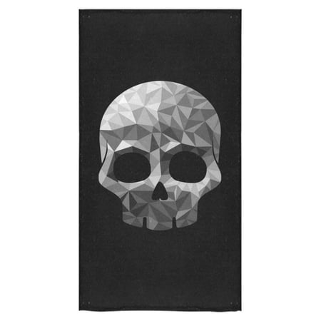 MKHERT Diamond Skull Art Bath Towel Shower Towel Wash Cloth Face Towels 30x56 inches