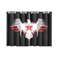 thumbnail image 1 of MKHERT Eagle Red Star Stripes Window Curtains Kitchen Curtain Room Bedroom Drapes Curtains 26x39 inch, 2 Piece, 1 of 3