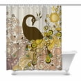 thumbnail image 1 of MKHERT Elegant Beautiful Peacock with Flowers on Polka Dots Home Decor Waterproof Polyester Bathroom Shower Curtain Bath 66x72 inch, 1 of 1