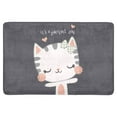 thumbnail image 1 of MKHERT Embroidery Cute Cat Kitten It's a Purrfect Day Doormat Rug Home Decor Floor Mat Bath Mat 23.6x15.7 inch, 1 of 3