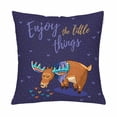 thumbnail image 1 of MKHERT Enjoy a Little Things Pillow Covers Pillowcase Throw Pillows 18x18 inch, 1 of 2