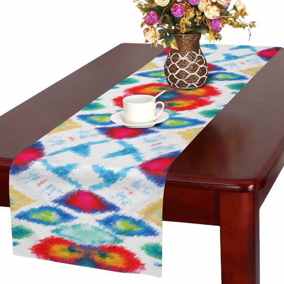 MKHERT Ethnic Boho Ornament Table Runner For Wedding Party Decoration Kitchen Decor Decoration 16x72 inch