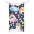 thumbnail image 1 of MKHERT Fairy Tale Unicorns Bath Towel Shower Towel Wash Cloth Face Towels 16x28 Inches, 1 of 3