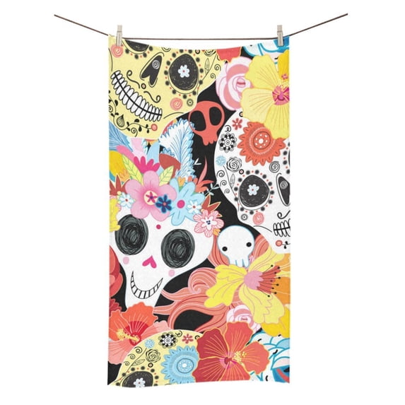 MKHERT Fancy Butterflies On A Dark Background Bath Towel Shower Towel Wash Cloth Face Towels 16x28 Inches