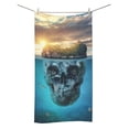 thumbnail image 1 of MKHERT Fantastic Tropical Island With Skull Bath Towel Shower Towel Wash Cloth Face Towels 16x28 Inches, 1 of 3