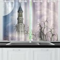 thumbnail image 1 of MKHERT Fantasy Castle Window Curtain Kitchen Curtains Window Treatments 26x39 inch,Set of 2, 1 of 3
