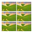 thumbnail image 1 of MKHERT Fantasy Green Heart-Shaped Tree On A Spring Meadow Placemats Table Mats for Dining Room Kitchen Table Decoration 12x18 inch,Set of 6, 1 of 4
