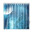 thumbnail image 1 of MKHERT Fantasy Landscape With Big Moon In The Forest Shower Curtain Home Decor Bathroom Shower Curtain 66x72 inch, 1 of 1