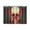 thumbnail image 1 of MKHERT Fashion Cool Skull Window Curtains Kitchen Curtain Room Bedroom Drapes Curtains 26x39 inch, 2 Piece, 1 of 3