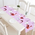 thumbnail image 1 of MKHERT Flamingo Table Runner for Office Kitchen Dining Room Wedding Party 16x72 inch, 1 of 4