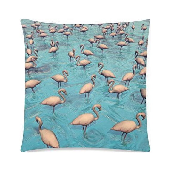 MKHERT Flamingo Throw Pillowcase Pillow Cover Cushion Couver 18x18 inch