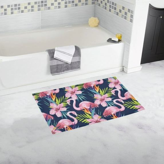 MKHERT Flamingos Doormat Non-slip Bath Mat Floor Mat 30x18 inch