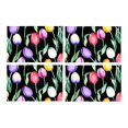 thumbnail image 1 of MKHERT Floral Spring Flower Tulips Placemats Table Mats for Dining Room Kitchen Table Decoration 12x18 inch,Set of 4, 1 of 4