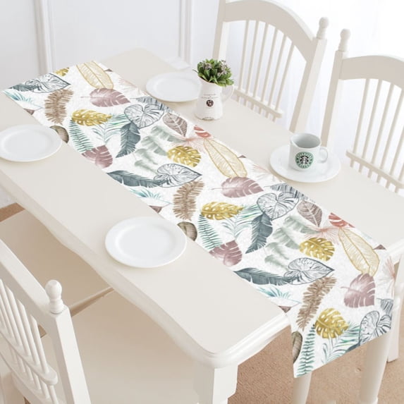 MKHERT Floral Table Runner for Wedding Party Banquet Decoration 14x72 inch