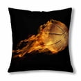 thumbnail image 1 of MKHERT Flying Fiery Basketball Throw Pillowcase Pillow Cover Cushion Couver 18x18 inch, 1 of 2
