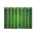 thumbnail image 1 of MKHERT Football Field Court Floor Plan Window Curtains Kitchen Curtain Room Bedroom Drapes Curtains 26x39 inch, 2 Piece, 1 of 3