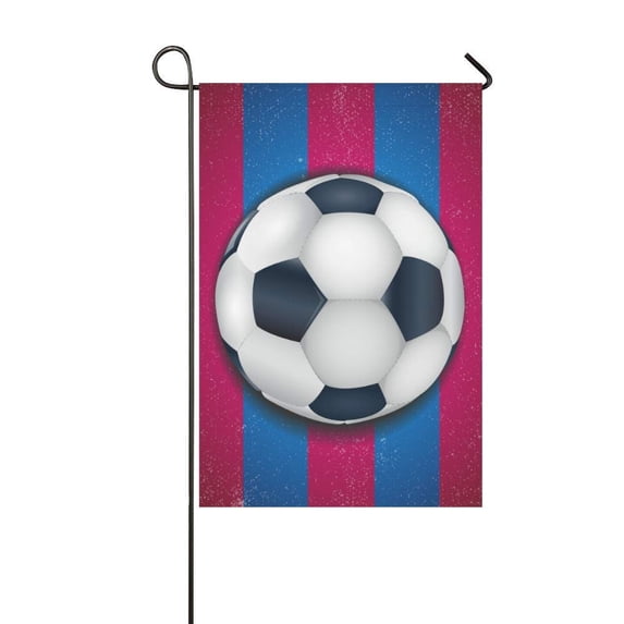 MKHERT Football Garden Flag Banner Decorative Flag for Wedding Home Outdoor Garden Decor 12x18 inch