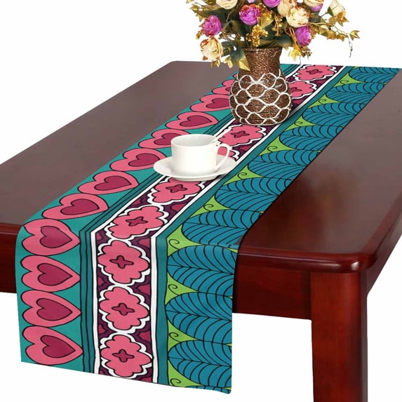 MKHERT Forest Table Runner For Wedding Party Decoration Kitchen Decor Decoration 14x72 inch