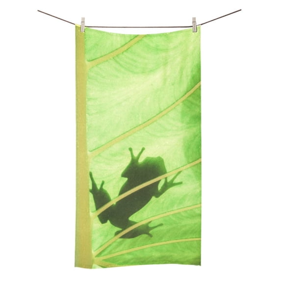 MKHERT Frog At Lotus Leaf Bath Towel Hand Towel Shower Towel Washcloth 30x56 inch