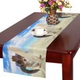 thumbnail image 1 of MKHERT Funny Animal Squirrel with Surfboard On Tropical Beach Table Runner Home Decor for Home Kitchen Dining Wedding Party 16x72 Inch, 1 of 2