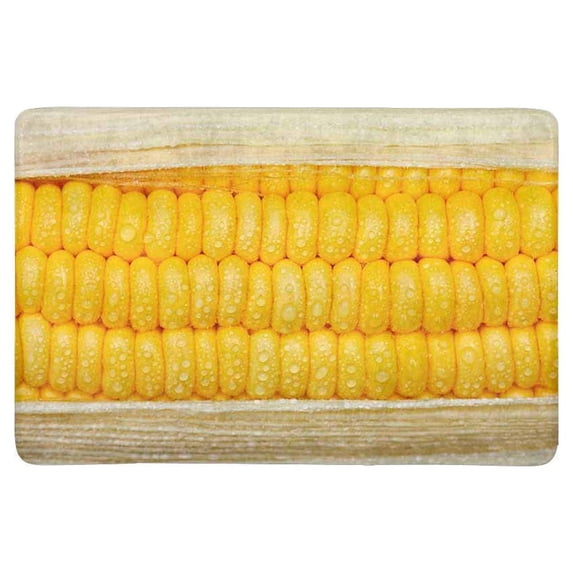 MKHERT Funny Bright Color Sweet Corn Stem with Raindrops Doormat Rug Home Decor Floor Mat Bath Mat 23.6x15.7 inch