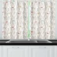 thumbnail image 1 of MKHERT Funny Bunny Window Curtain Kitchen Curtain 26x39 inch,Two Piece, 1 of 3