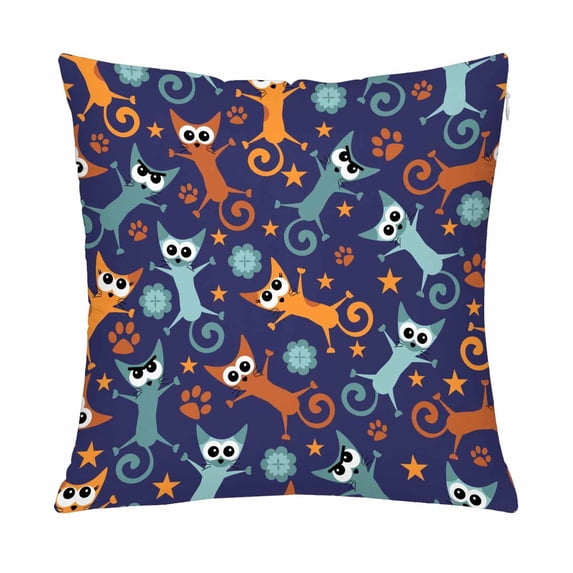 MKHERT Funny Cats Pillow Covers Pillowcase Throw Pillows 18x18 inch