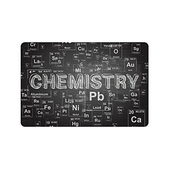 MKHERT Funny Chemistry on Periodic Table of Chemical Elements Doormat Rug Home Decor Floor Mat Bath Mat 23.6x15.7 inch