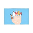 thumbnail image 1 of MKHERT Funny Christmas Finger Puppets Santa Claus Snowman Reindeer Placemats Table Mats for Dining Room Kitchen Table Decoration 12x18 inch,Set of 4, 1 of 4