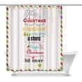 thumbnail image 1 of MKHERT Funny Christmas Saying Maybe Christmas He Thought Does Not Come House Decor Shower Curtain for Bathroom Decorative Fabric Bath Curtain Set 60x72 inch, 1 of 1