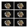 thumbnail image 1 of MKHERT Funny Dinosaur Through Paper Wall Placemats Table Mats for Dining Room Kitchen Table Decoration 12x18 inch,Set of 6, 1 of 4