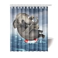 thumbnail image 1 of MKHERT Funny Elephant Floating in Ocean Waterproof Polyester Fabric Shower Curtain Bathroom Sets Home Decor 60x72 inch, 1 of 1