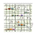 thumbnail image 1 of MKHERT Funny Kids With Railway Shower Curtain Waterproof Bath Curtain Decor 66x72 inch, 1 of 2