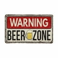 thumbnail image 1 of MKHERT Funny Rusty Metal Sign Warning Beer Zone Doormat Rug Home Decor Floor Mat Bath Mat 30x18 inch, 1 of 3