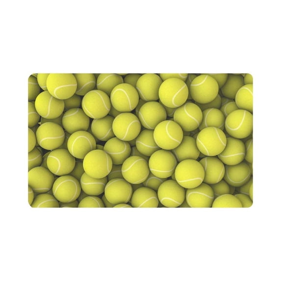 MKHERT Funny Sports Decor Tennis Balls Doormat Rug Home Decor Floor Mat Bath Mat 30x18 inch