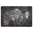 thumbnail image 1 of MKHERT Funny Steampunk Style Piranha Fish Cool Mechanical Animal Doormat Rug Home Decor Floor Mat Bath Mat 23.6x15.7 inch, 1 of 3