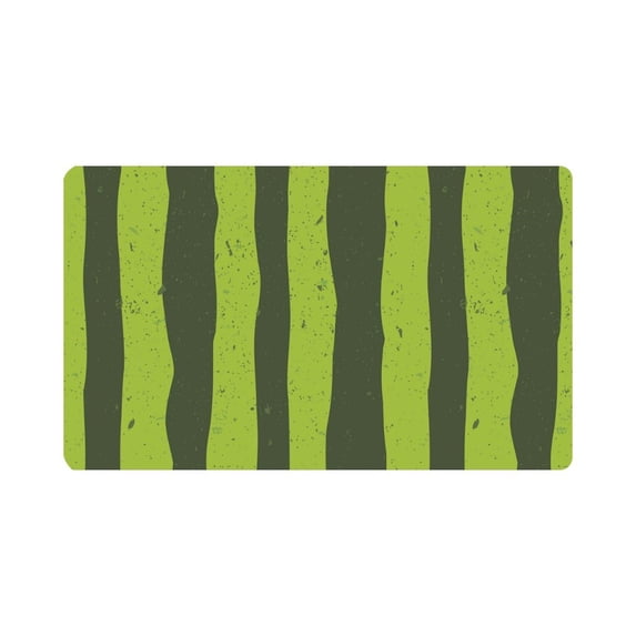 MKHERT Funny Watermelon Rind Green Stripe Doormat Rug Home Decor Floor Mat Bath Mat 30x18 inch