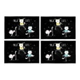thumbnail image 1 of MKHERT Funny Yoga Cats Cute Cartoon Animals Placemats Table Mats for Dining Room Kitchen Table Decoration 12x18 inch,Set of 4, 1 of 4