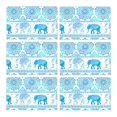 thumbnail image 1 of MKHERT Galaxy Ethnic Elephant with Tribal Mandala Placemats Table Mats for Dining Room Kitchen Table Decoration 12x18 inch,Set of 6, 1 of 4